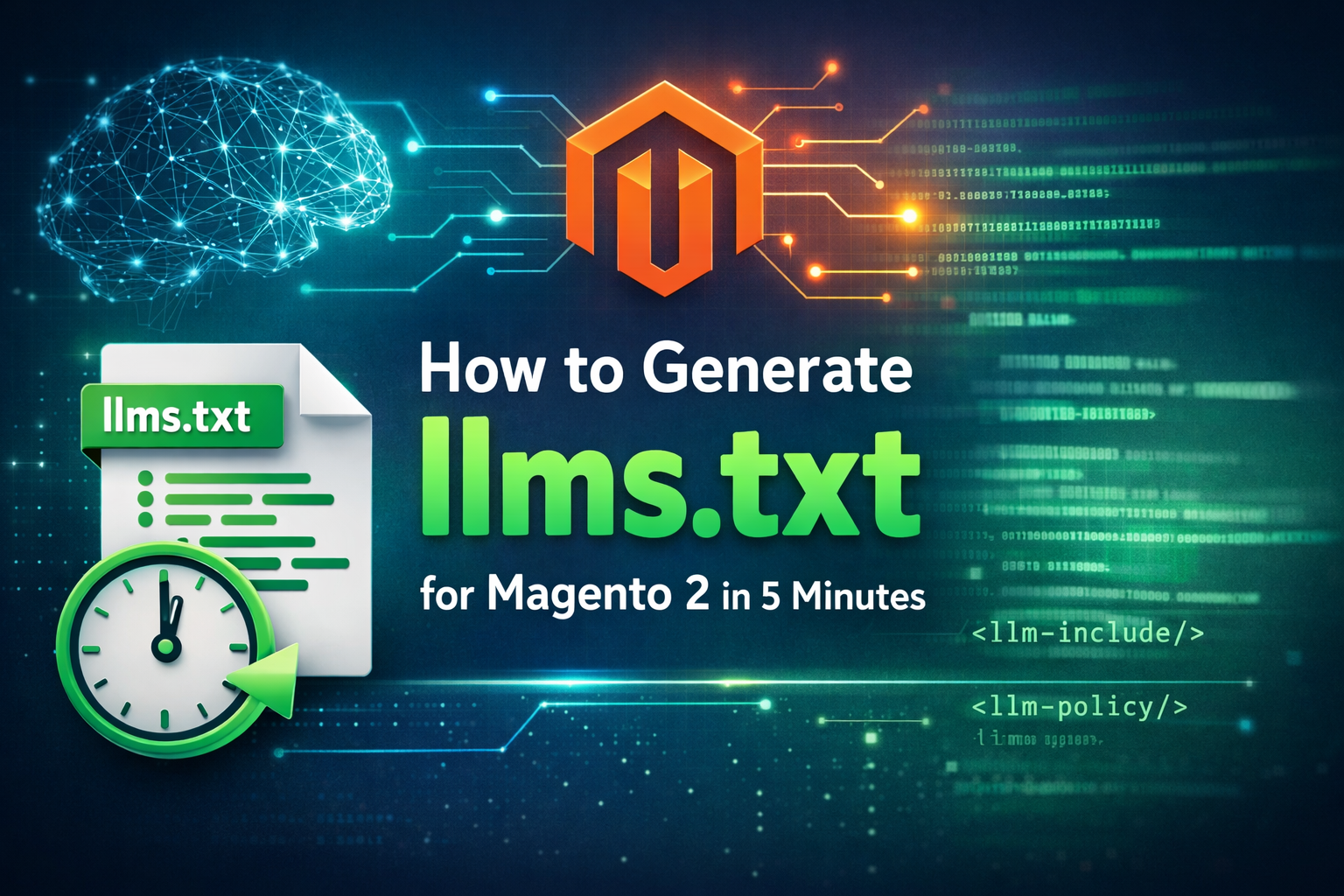 Tutorial: generate llms.txt file for Magento 2 to improve AI search visibility in ChatGPT and LLMs