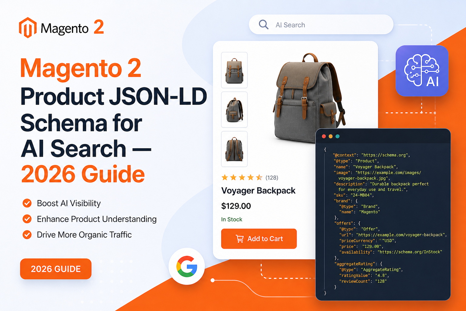 How to implement Product JSON-LD schema in Magento 2 for AI search engines, ChatGPT visibility and structured data optimization (2026 guide)