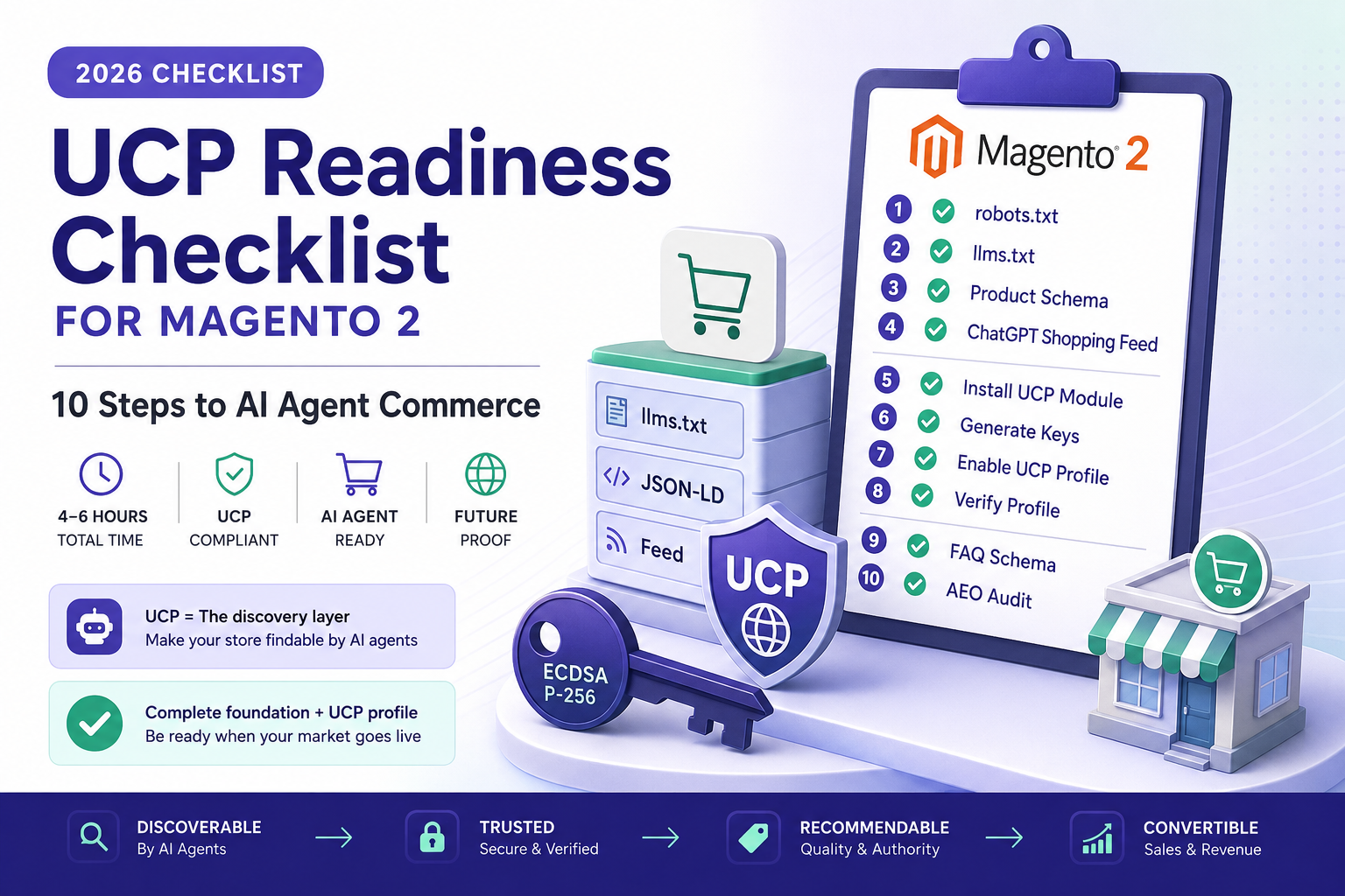 UCP Readiness Checklist for Magento 2 — 10 steps from default installation to AI agent commerce readiness